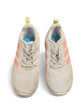 Girls Adidas Lite Racer Gray 
Pink Running Shoes Size 10K